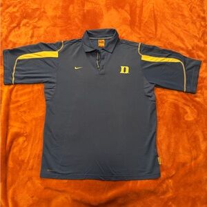 Nike Men's Polo Shirt in duke Blue and white
